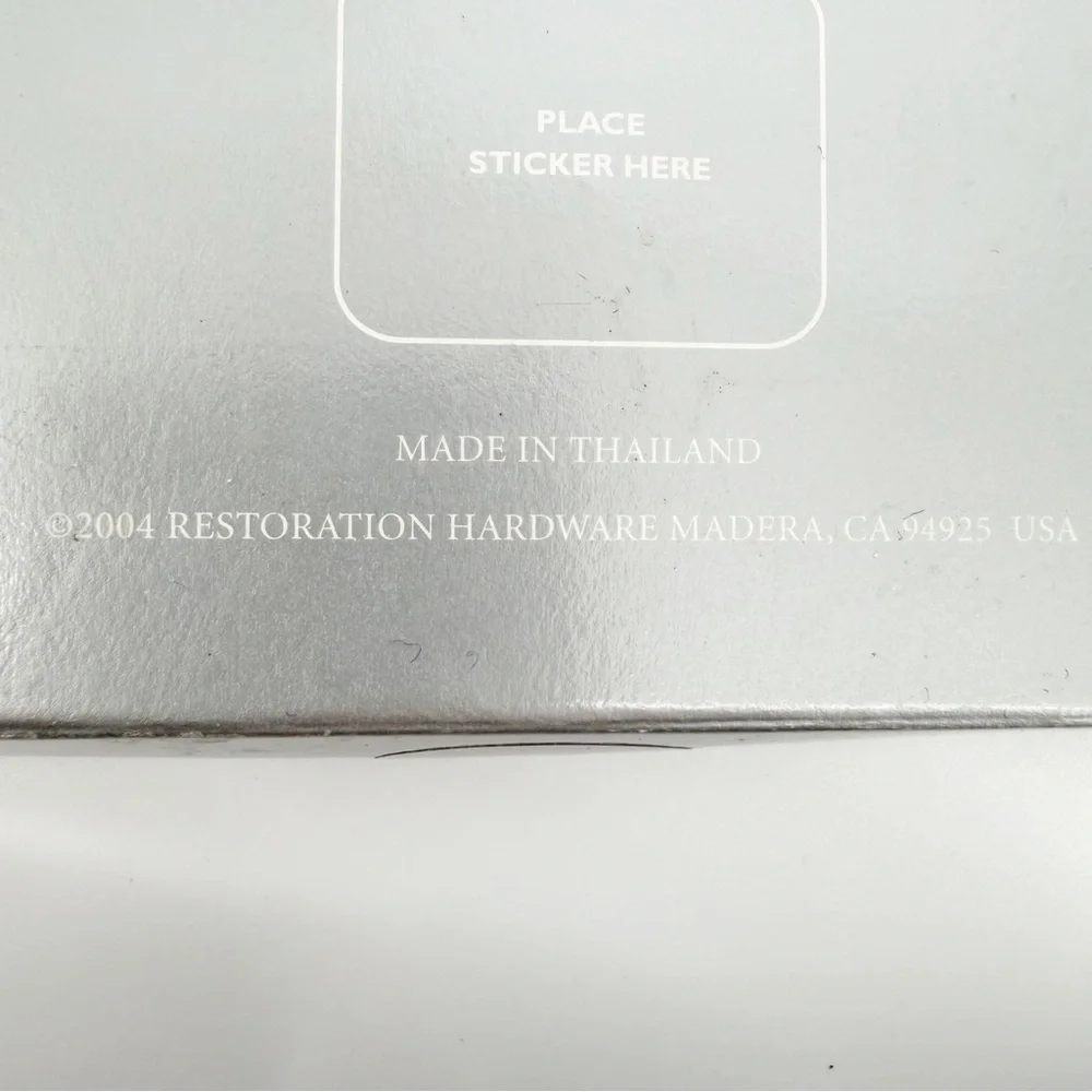 Retired NOB Restoration Hardware Mini Pear Candles 6 Silver